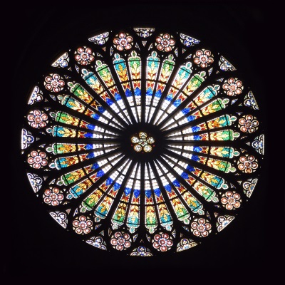 Circular Stained Glass Window